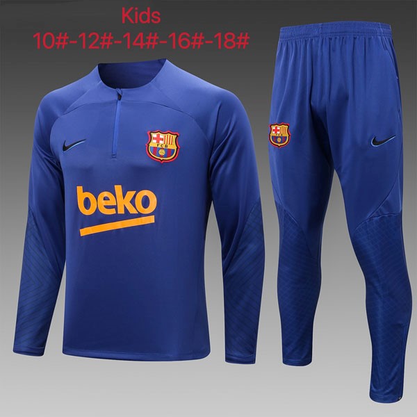 Bambino Felpa Barcellona 2023 Blu